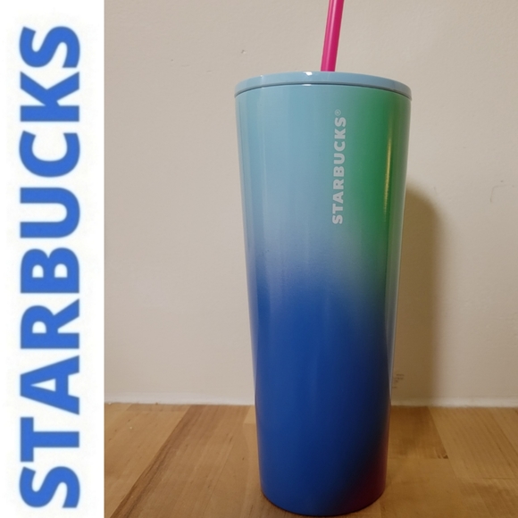 Starbucks 2023 Spring ‘4C Tilt Paint’ Gradient Ombre SS Tumbler - Picture 1 of 7